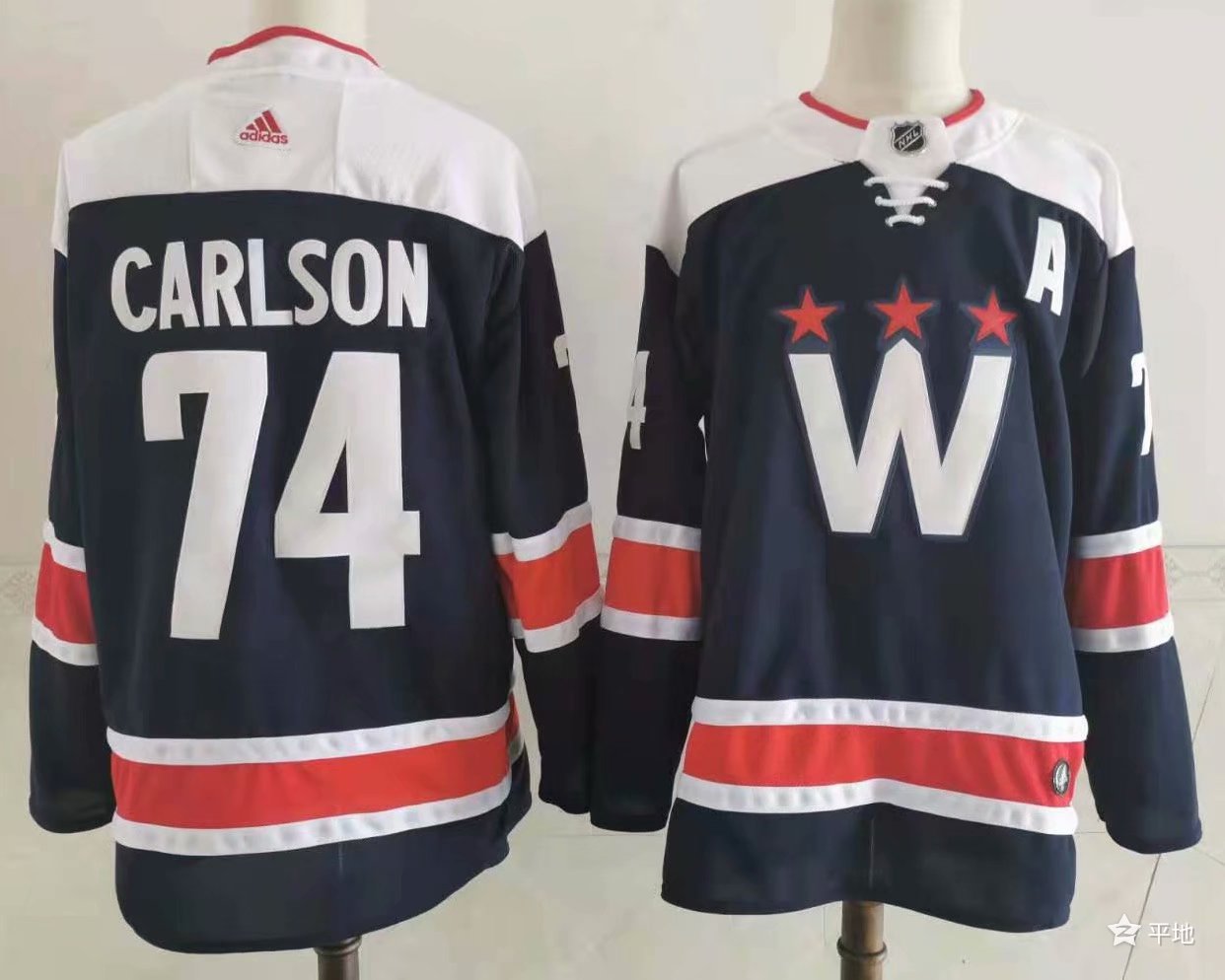 Cheap 2021 Men Washington Capitals 74 Carlson blue Adidas Hockey Stitched NHL Jerseys